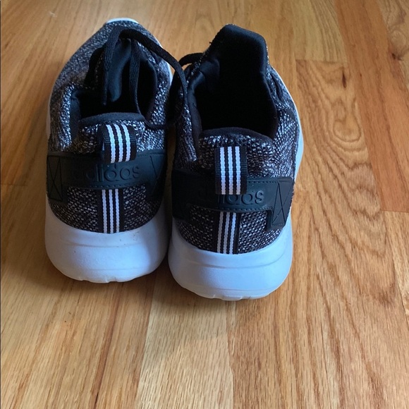 Adidas Men's Charcoal and White Cloudfoam Sneakers - Picture 5 of 6